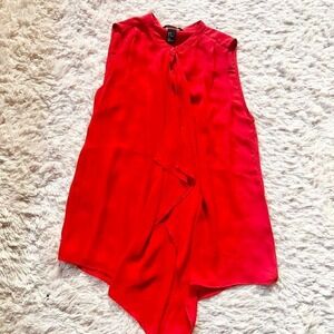 Whimsical Flowy Silky Hot Powerful Ruffle Madam Office Wear Sexy Button Down Top